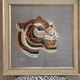 1970s Tiger tapestries on silk (sold as a pair)