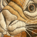 1970s Tiger tapestries on silk (sold as a pair)