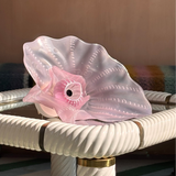 1970s Pink frilly Murano wall light