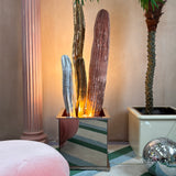 Large rare 1970s Cactus floor lamp sculpture from a London club