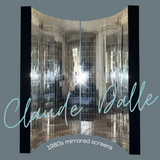 Claude Dalle for Maison Romeo Paris 1980s mirrored screens