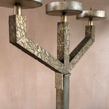 Large 1960s Spanish Britalist floor standing Candelabra