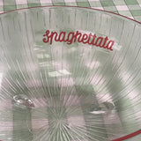 ‘Spaghettata’ large Italian spaghetti glass bowl C.1980