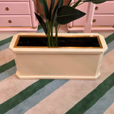 1980s Italian ivory rectangle planter