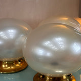 1970s large Murano pearl wall lights/ ceiling. LAST ONE AVAILABLE