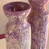 Pair of American 1960s lilac splattered vases.