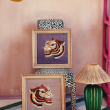 1970s Tiger tapestries on silk (sold as a pair)